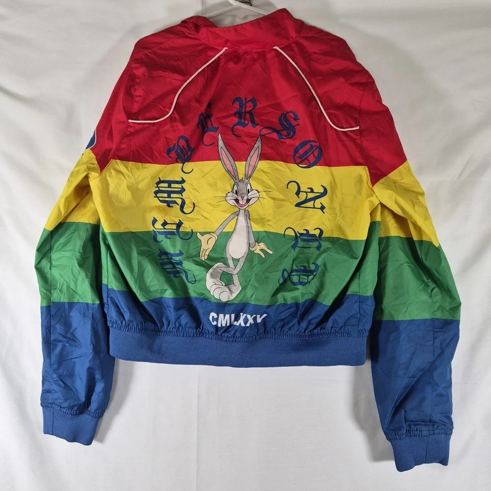 Looney Tunes Members Only Jacket Kids 10/12‎ Bugs Bunny Colorblock Windbreaker